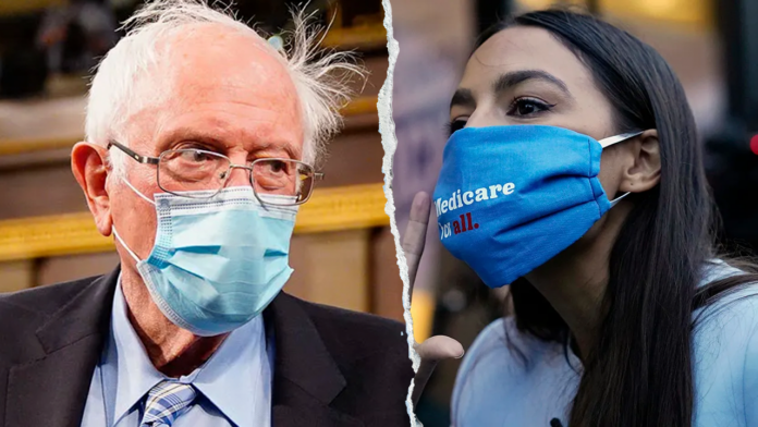 AOC, Sanders tell supporters to mask up for West Coast town halls