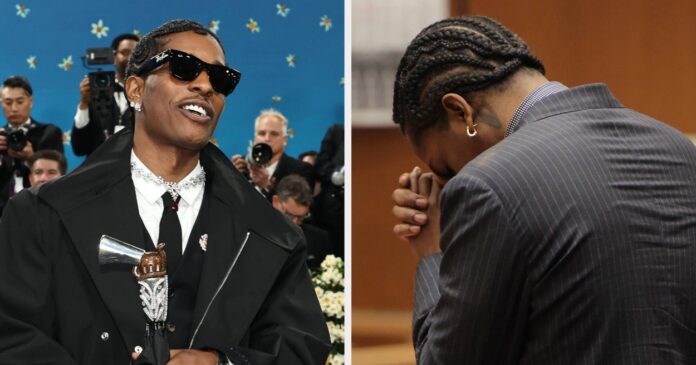 A$AP Rocky Posed With A Revolver-Themed Accessory At The Met Gala Less Than Three Months After He Was Cleared Of Gun Charges, And People Have Thoughts