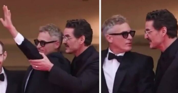 Pedro Pascal Stops Joaquin Phoenix Nazi Salute At Cannes