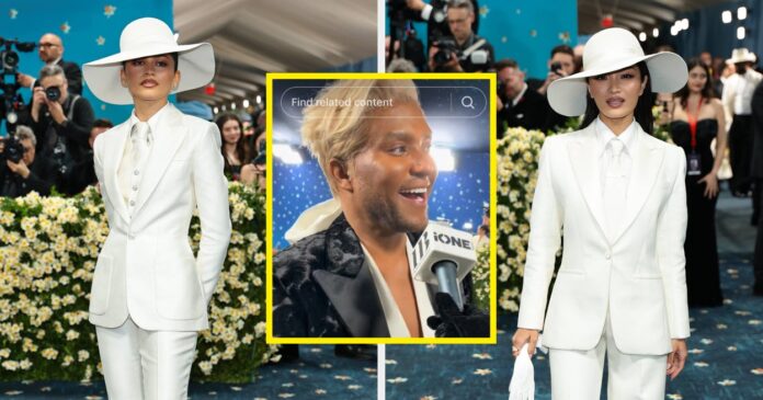 The Seriously Awkward Moment When Law Roach Saw Anna Sawai Wearing A Very Similar Outfit To Zendaya At The Met Gala Was Caught On Camera