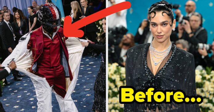 These Before-And-After Photos Of 2025 Met Gala Outfits With Major Transformations Or Clothing Removals Are Genuinely So Fascinating To Compare