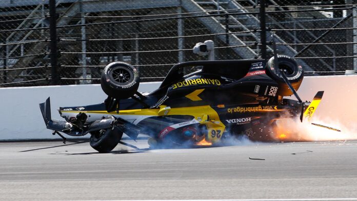 Indy 500 qualifying: Colton Herta suffers terrifying wreck