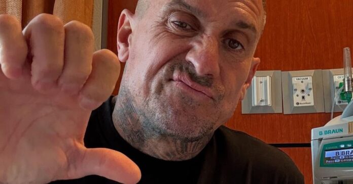 Carey Hart shares he is back in hospital after another biking accident