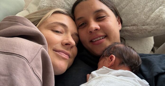 Sam Kerr and Kristie Mewis announce the birth of their son Jagger Mewis-Kerr
