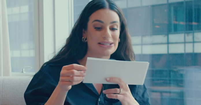 Lea Michele proves she can read on Jake Shane's podcast Therapuss, debunking bizarre decade-old rumour
