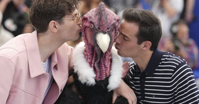 Cannes Film Festival 2025: Man in bird costume walks red carpet as a condor