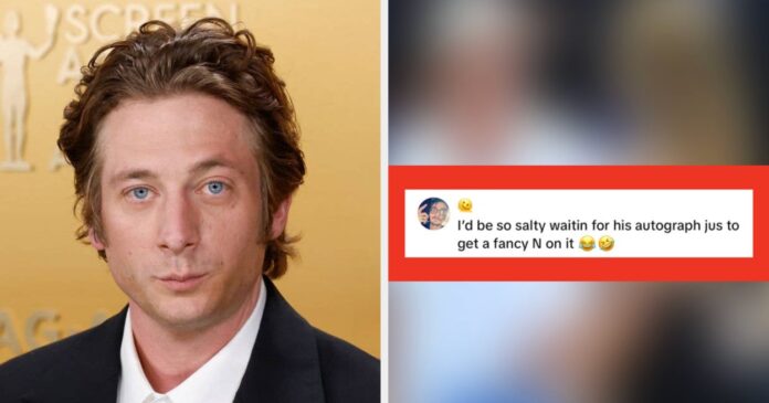 Jeremy Allen White's Bizarre Autograph Goes Viral