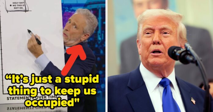 Jon Stewart Calls Out Donald Trump's Constitutional Duty Remark