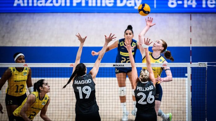 Brazil defeats Canada in straight sets in VNL action in Istanbul