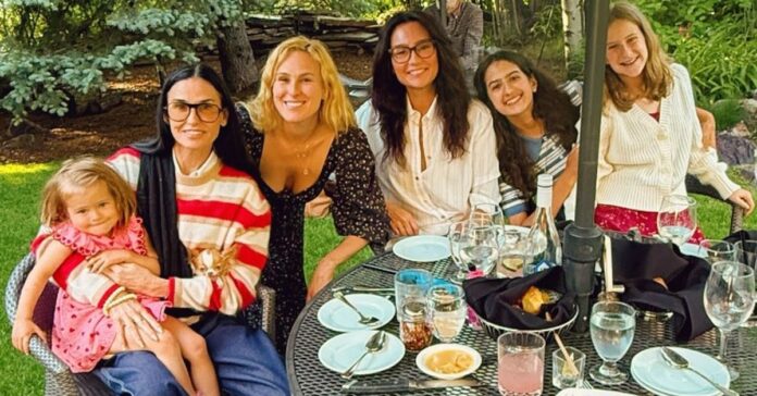 Demi Moore helps Bruce Willis' wife Emma Heming Willis celebrate her birthday amid his frontotemporal dementia battle