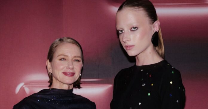 Naomi Watts glams up for New York event with her teen daughter