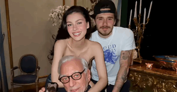 Brooklyn Beckham fuels feud rumours with message for his father-in-law's birthday - after skipping his dad David Beckham's 50th celebrations