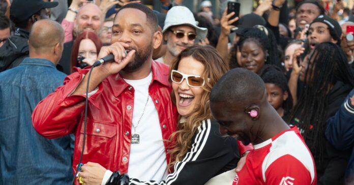Will Smith and Rita Ora surprise Londoners with DJ AG performance outside Kings Cross Station