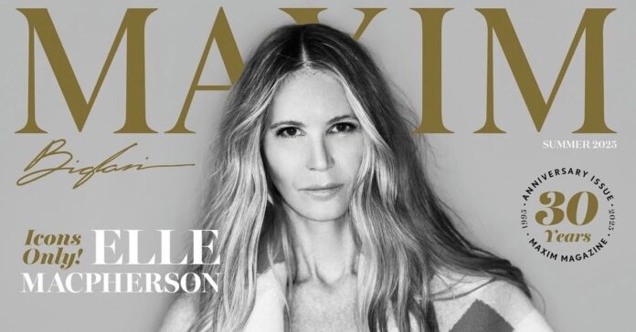 Supermodel Elle Macpherson says being in her sixties is a 'new beginning' as she covers Maxim
